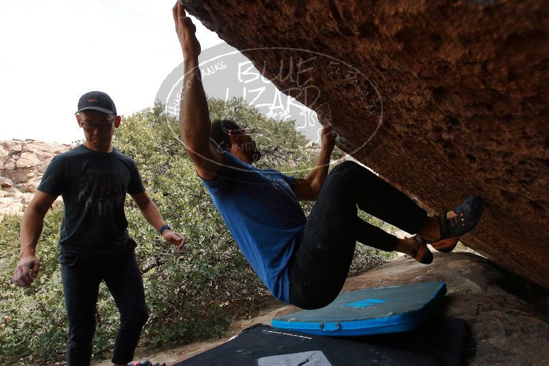 Bouldering in Hueco Tanks on 03/15/2020 with Blue Lizard Climbing and Yoga

Filename: SRM_20200315_1225430.jpg
Aperture: f/6.3
Shutter Speed: 1/320
Body: Canon EOS-1D Mark II
Lens: Canon EF 16-35mm f/2.8 L