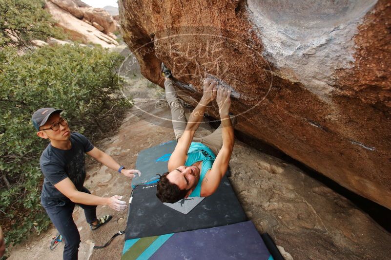 Bouldering in Hueco Tanks on 03/15/2020 with Blue Lizard Climbing and Yoga

Filename: SRM_20200315_1257130.jpg
Aperture: f/5.0
Shutter Speed: 1/320
Body: Canon EOS-1D Mark II
Lens: Canon EF 16-35mm f/2.8 L