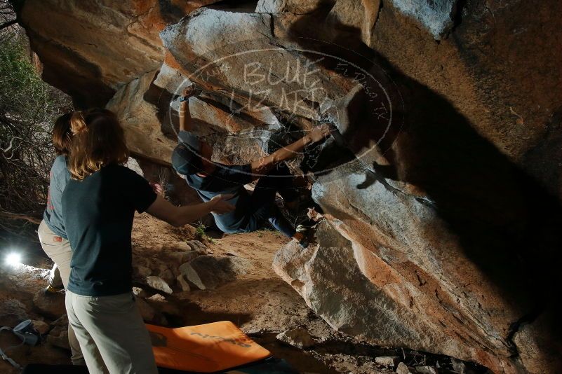 Bouldering in Hueco Tanks on 03/15/2020 with Blue Lizard Climbing and Yoga

Filename: SRM_20200315_1441230.jpg
Aperture: f/8.0
Shutter Speed: 1/250
Body: Canon EOS-1D Mark II
Lens: Canon EF 16-35mm f/2.8 L