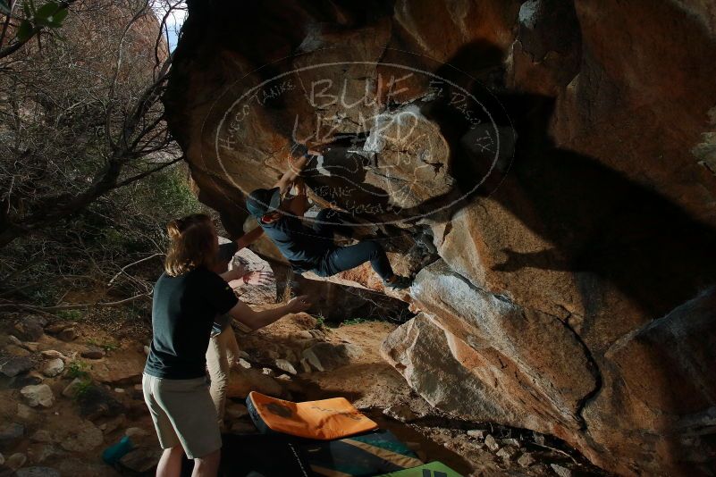 Bouldering in Hueco Tanks on 03/15/2020 with Blue Lizard Climbing and Yoga

Filename: SRM_20200315_1441280.jpg
Aperture: f/8.0
Shutter Speed: 1/250
Body: Canon EOS-1D Mark II
Lens: Canon EF 16-35mm f/2.8 L