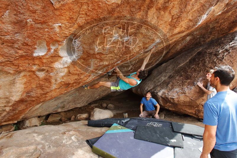 Bouldering in Hueco Tanks on 03/15/2020 with Blue Lizard Climbing and Yoga

Filename: SRM_20200315_1449090.jpg
Aperture: f/5.6
Shutter Speed: 1/250
Body: Canon EOS-1D Mark II
Lens: Canon EF 16-35mm f/2.8 L