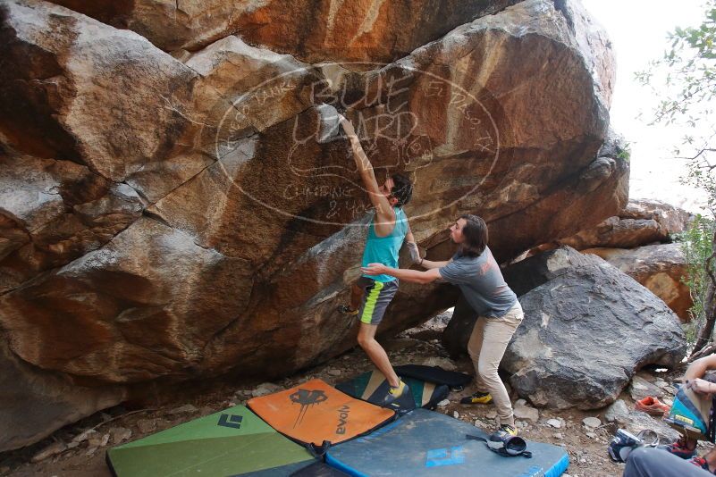 Bouldering in Hueco Tanks on 03/15/2020 with Blue Lizard Climbing and Yoga

Filename: SRM_20200315_1523030.jpg
Aperture: f/4.5
Shutter Speed: 1/250
Body: Canon EOS-1D Mark II
Lens: Canon EF 16-35mm f/2.8 L
