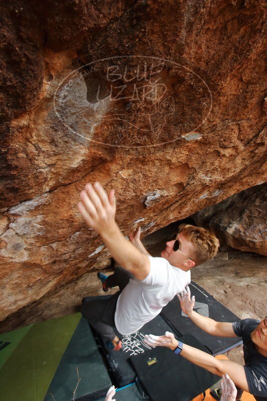 Bouldering in Hueco Tanks on 03/15/2020 with Blue Lizard Climbing and Yoga

Filename: SRM_20200315_1606261.jpg
Aperture: f/7.1
Shutter Speed: 1/250
Body: Canon EOS-1D Mark II
Lens: Canon EF 16-35mm f/2.8 L