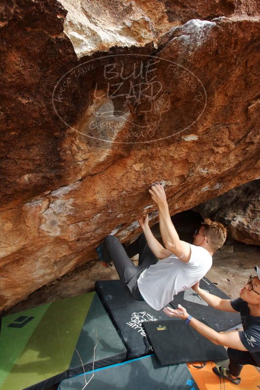 Bouldering in Hueco Tanks on 03/15/2020 with Blue Lizard Climbing and Yoga

Filename: SRM_20200315_1611220.jpg
Aperture: f/7.1
Shutter Speed: 1/250
Body: Canon EOS-1D Mark II
Lens: Canon EF 16-35mm f/2.8 L