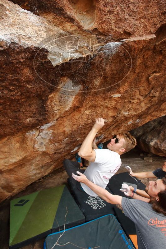 Bouldering in Hueco Tanks on 03/15/2020 with Blue Lizard Climbing and Yoga

Filename: SRM_20200315_1619030.jpg
Aperture: f/5.6
Shutter Speed: 1/250
Body: Canon EOS-1D Mark II
Lens: Canon EF 16-35mm f/2.8 L