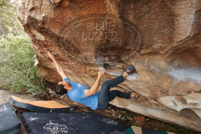 Bouldering in Hueco Tanks on 03/15/2020 with Blue Lizard Climbing and Yoga

Filename: SRM_20200315_1709540.jpg
Aperture: f/6.3
Shutter Speed: 1/250
Body: Canon EOS-1D Mark II
Lens: Canon EF 16-35mm f/2.8 L