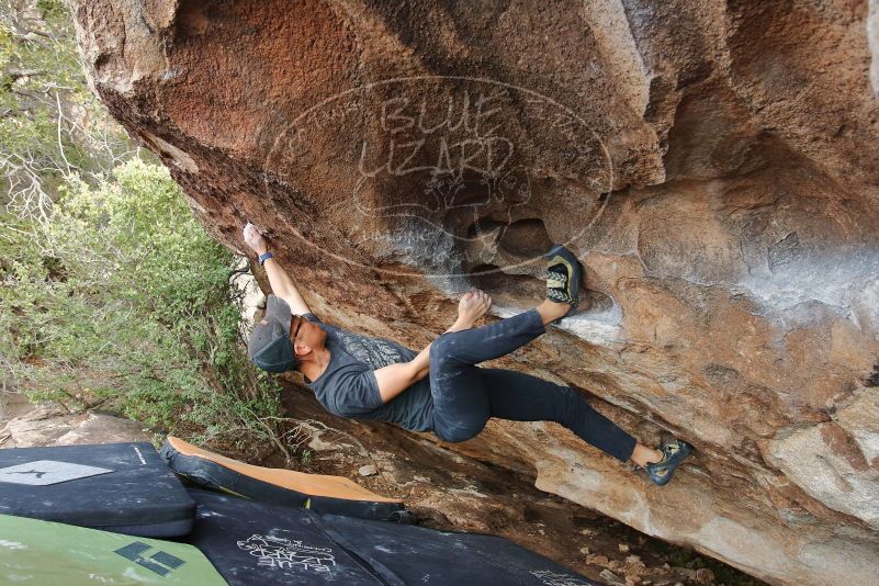 Bouldering in Hueco Tanks on 03/15/2020 with Blue Lizard Climbing and Yoga

Filename: SRM_20200315_1725260.jpg
Aperture: f/5.0
Shutter Speed: 1/250
Body: Canon EOS-1D Mark II
Lens: Canon EF 16-35mm f/2.8 L