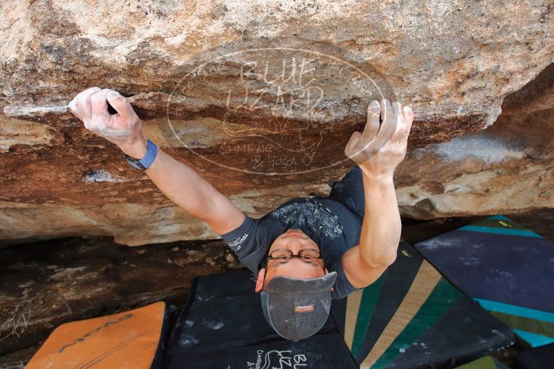 Bouldering in Hueco Tanks on 03/15/2020 with Blue Lizard Climbing and Yoga

Filename: SRM_20200315_1732011.jpg
Aperture: f/7.1
Shutter Speed: 1/250
Body: Canon EOS-1D Mark II
Lens: Canon EF 16-35mm f/2.8 L
