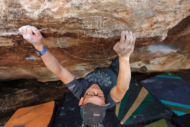 Bouldering in Hueco Tanks on 03/15/2020 with Blue Lizard Climbing and Yoga

Filename: SRM_20200315_1732020.jpg
Aperture: f/7.1
Shutter Speed: 1/250
Body: Canon EOS-1D Mark II
Lens: Canon EF 16-35mm f/2.8 L