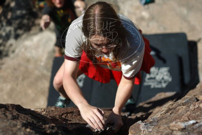 Bouldering in Hueco Tanks on 03/16/2020 with Blue Lizard Climbing and Yoga

Filename: SRM_20200316_1405520.jpg
Aperture: f/2.8
Shutter Speed: 1/2000
Body: Canon EOS-1D Mark II
Lens: Canon EF 50mm f/1.8 II