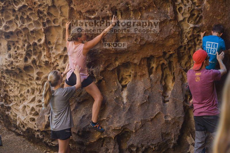 Bouldering in Hueco Tanks on 10/19/2021 with Blue Lizard Climbing and Yoga

Filename: SRM_20211019_1256400.jpg
Aperture: f/2.8
Shutter Speed: 1/125
Body: Canon EOS-1D Mark II
Lens: Canon EF 50mm f/1.8 II