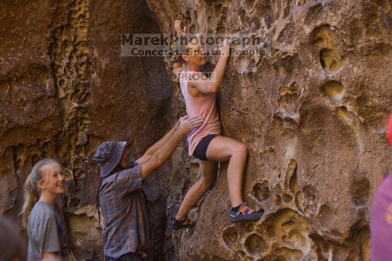 Bouldering in Hueco Tanks on 10/19/2021 with Blue Lizard Climbing and Yoga

Filename: SRM_20211019_1258270.jpg
Aperture: f/2.8
Shutter Speed: 1/160
Body: Canon EOS-1D Mark II
Lens: Canon EF 50mm f/1.8 II