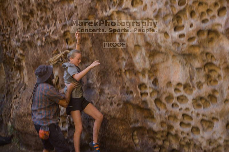 Bouldering in Hueco Tanks on 10/19/2021 with Blue Lizard Climbing and Yoga

Filename: SRM_20211019_1301410.jpg
Aperture: f/2.8
Shutter Speed: 1/200
Body: Canon EOS-1D Mark II
Lens: Canon EF 50mm f/1.8 II