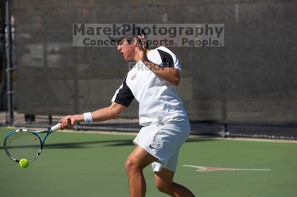 Luis Diaz Barriga.  The University of Texas (UT) men's tennis team defeated Georgia Tech (GT) Saturday, February 24, 2007..

Filename: SRM_20070224_1428246.jpg
Aperture: f/4.0
Shutter Speed: 1/8000
Body: Canon EOS-1D Mark II
Lens: Canon EF 80-200mm f/2.8 L