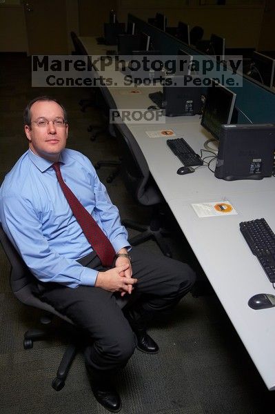 Portraits of UT Vice President of Information Technology Brian E Roberts.

Filename: SRM_20070226_0904046.jpg
Aperture: f/4.5
Shutter Speed: 1/250
Body: Canon EOS-1D Mark II
Lens: Sigma 15-30mm f/3.5-4.5 EX Aspherical DG DF