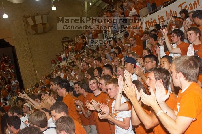 The Longhorns defeated the Huskers 3-0 on Wednesday night, October 24, 2007 at Gregory Gym.

Filename: SRM_20071024_1940424.jpg
Aperture: f/7.1
Shutter Speed: 1/100
Body: Canon EOS 20D
Lens: Canon EF-S 18-55mm f/3.5-5.6