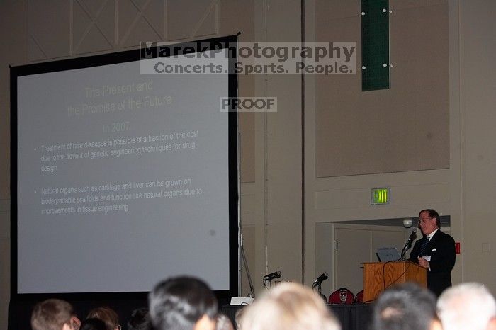 Nicholas A. Peppas gave the AIChE institute lecture, Le Plus Ça Change...Nanotechnology and Bioengineering in An Evolving Chemical Engineering World, on Wednesday, November 7, 2007.

Filename: SRM_20071107_1338227.jpg
Aperture: f/4.0
Shutter Speed: 1/160
Body: Canon EOS-1D Mark II
Lens: Canon EF 80-200mm f/2.8 L