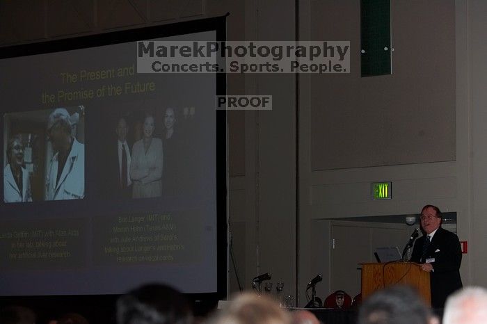 Nicholas A. Peppas gave the AIChE institute lecture, Le Plus Ça Change...Nanotechnology and Bioengineering in An Evolving Chemical Engineering World, on Wednesday, November 7, 2007.

Filename: SRM_20071107_1339549.jpg
Aperture: f/4.0
Shutter Speed: 1/160
Body: Canon EOS-1D Mark II
Lens: Canon EF 80-200mm f/2.8 L