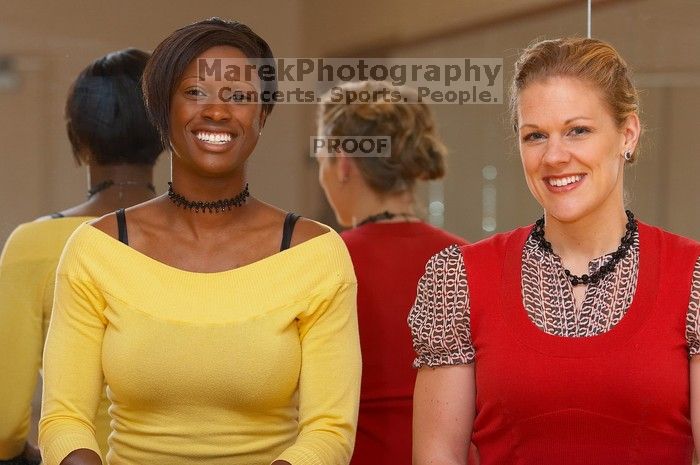 Sarah Jordan and Roz Jones both work at Gregory Gym, mainly organizing and instructing aerobics classes.

Filename: SRM_20080218_0910049.jpg
Aperture: f/4.0
Shutter Speed: 1/250
Body: Canon EOS 20D
Lens: Canon EF 80-200mm f/2.8 L