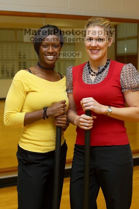 Sarah Jordan and Roz Jones both work at Gregory Gym, mainly organizing and instructing aerobics classes.

Filename: SRM_20080218_0913481.jpg
Aperture: f/3.5
Shutter Speed: 1/200
Body: Canon EOS-1D Mark II
Lens: Canon EF 50mm f/1.8 II