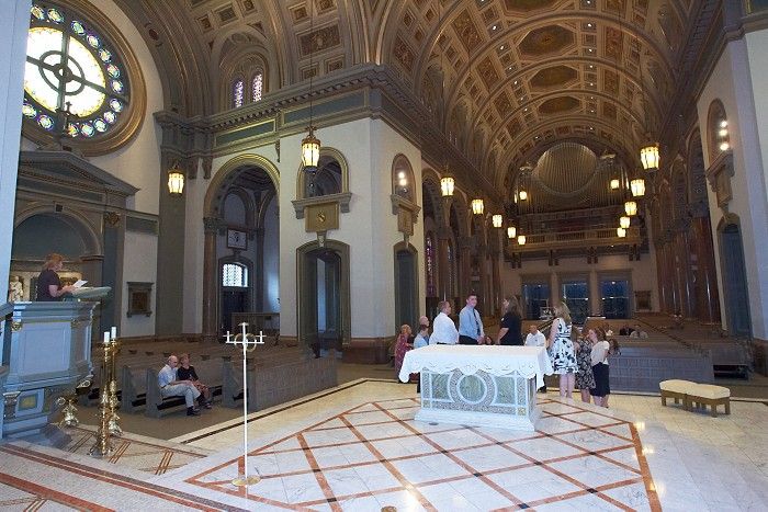 Rehearsal for Emily Marek and James Oyan's wedding, Friday, July 11, 2008.

Filename: SRM_20080711_1353501.jpg
Aperture: f/5.6
Shutter Speed: 1/40
Body: Canon EOS-1D Mark II
Lens: Canon EF 16-35mm f/2.8 L