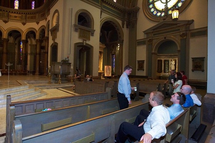 Rehearsal for Emily Marek and James Oyan's wedding, Friday, July 11, 2008.

Filename: SRM_20080711_1408489.jpg
Aperture: f/5.6
Shutter Speed: 1/40
Body: Canon EOS-1D Mark II
Lens: Canon EF 16-35mm f/2.8 L