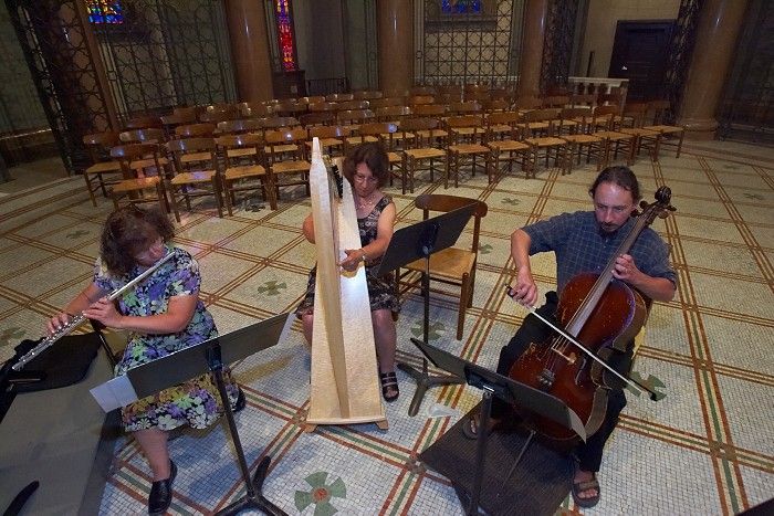 Rehearsal for Emily Marek and James Oyan's wedding, Friday, July 11, 2008.

Filename: SRM_20080711_1411303.jpg
Aperture: f/5.6
Shutter Speed: 1/40
Body: Canon EOS-1D Mark II
Lens: Canon EF 16-35mm f/2.8 L