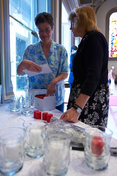 Emily Marek and James Oyan's wedding ceremony at the Cathedral of the Sacred Heart, Saturday, July 12, 2008.

Filename: SRM_20080712_0644062.jpg
Aperture: f/2.8
Shutter Speed: 1/30
Body: Canon EOS-1D Mark II
Lens: Canon EF 16-35mm f/2.8 L