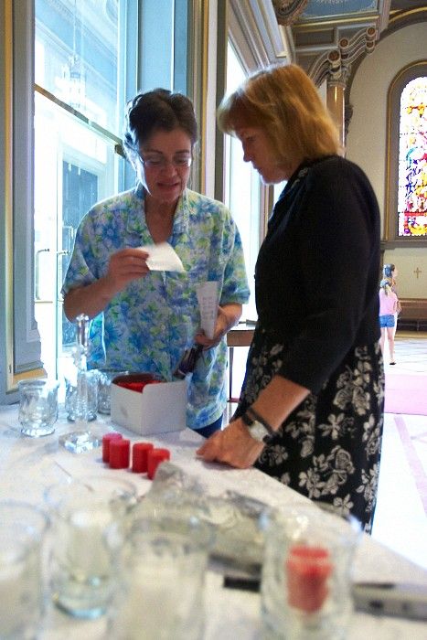 Emily Marek and James Oyan's wedding ceremony at the Cathedral of the Sacred Heart, Saturday, July 12, 2008.

Filename: SRM_20080712_0644143.jpg
Aperture: f/2.8
Shutter Speed: 1/30
Body: Canon EOS-1D Mark II
Lens: Canon EF 16-35mm f/2.8 L