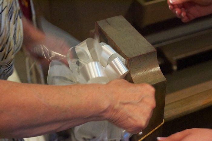 Emily Marek and James Oyan's wedding ceremony at the Cathedral of the Sacred Heart, Saturday, July 12, 2008.

Filename: SRM_20080712_0652406.jpg
Aperture: f/5.6
Shutter Speed: 1/30
Body: Canon EOS-1D Mark II
Lens: Canon EF 50mm f/1.8 II