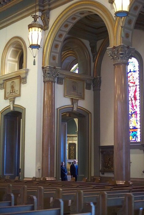 Emily Marek and James Oyan's wedding ceremony at the Cathedral of the Sacred Heart, Saturday, July 12, 2008.

Filename: SRM_20080712_0714002.jpg
Aperture: f/2.2
Shutter Speed: 1/60
Body: Canon EOS-1D Mark II
Lens: Canon EF 50mm f/1.8 II