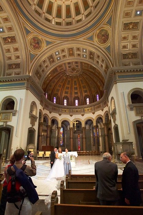 Emily Marek and James Oyan's wedding ceremony at the Cathedral of the Sacred Heart, Saturday, July 12, 2008.

Filename: SRM_20080712_0858548.jpg
Aperture: f/3.2
Shutter Speed: 1/80
Body: Canon EOS-1D Mark II
Lens: Canon EF 16-35mm f/2.8 L