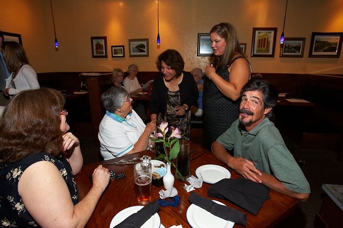 Rehearsal dinner at the Capital Ale House for Emily Marek and James Oyan's wedding, Friday, July 11, 2008.

Filename: SRM_20080711_1557461.jpg
Aperture: f/5.6
Shutter Speed: 1/50
Body: Canon EOS-1D Mark II
Lens: Canon EF 16-35mm f/2.8 L