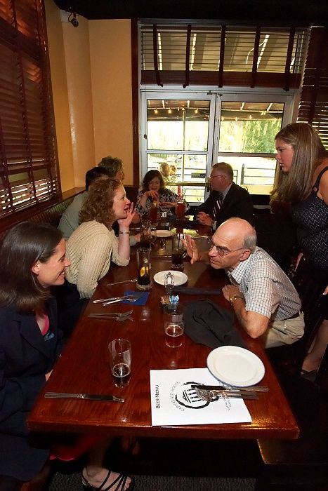 Rehearsal dinner at the Capital Ale House for Emily Marek and James Oyan's wedding, Friday, July 11, 2008.

Filename: SRM_20080711_1602126.jpg
Aperture: f/5.6
Shutter Speed: 1/50
Body: Canon EOS-1D Mark II
Lens: Canon EF 16-35mm f/2.8 L