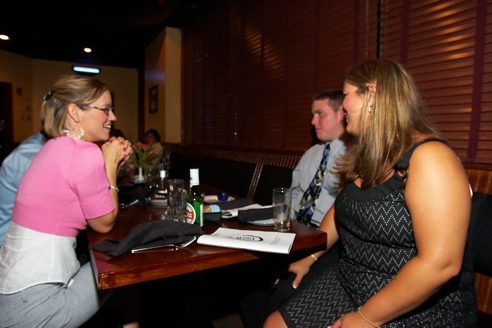 Rehearsal dinner at the Capital Ale House for Emily Marek and James Oyan's wedding, Friday, July 11, 2008.

Filename: SRM_20080711_1717509.jpg
Aperture: f/5.6
Shutter Speed: 1/50
Body: Canon EOS-1D Mark II
Lens: Canon EF 16-35mm f/2.8 L