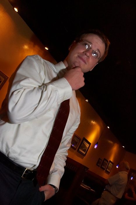 Rehearsal dinner at the Capital Ale House for Emily Marek and James Oyan's wedding, Friday, July 11, 2008.

Filename: SRM_20080711_1732227.jpg
Aperture: f/5.6
Shutter Speed: 1/50
Body: Canon EOS-1D Mark II
Lens: Canon EF 16-35mm f/2.8 L