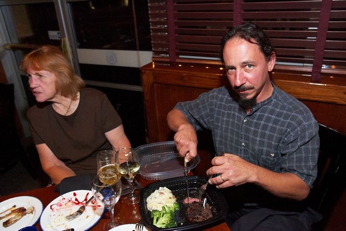 Rehearsal dinner at the Capital Ale House for Emily Marek and James Oyan's wedding, Friday, July 11, 2008.

Filename: SRM_20080711_1756565.jpg
Aperture: f/5.6
Shutter Speed: 1/40
Body: Canon EOS-1D Mark II
Lens: Canon EF 16-35mm f/2.8 L