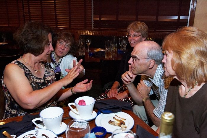 Rehearsal dinner at the Capital Ale House for Emily Marek and James Oyan's wedding, Friday, July 11, 2008.

Filename: SRM_20080711_1836502.jpg
Aperture: f/5.6
Shutter Speed: 1/40
Body: Canon EOS-1D Mark II
Lens: Canon EF 16-35mm f/2.8 L