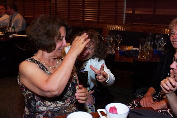 Rehearsal dinner at the Capital Ale House for Emily Marek and James Oyan's wedding, Friday, July 11, 2008.

Filename: SRM_20080711_1836543.jpg
Aperture: f/5.6
Shutter Speed: 1/40
Body: Canon EOS-1D Mark II
Lens: Canon EF 16-35mm f/2.8 L