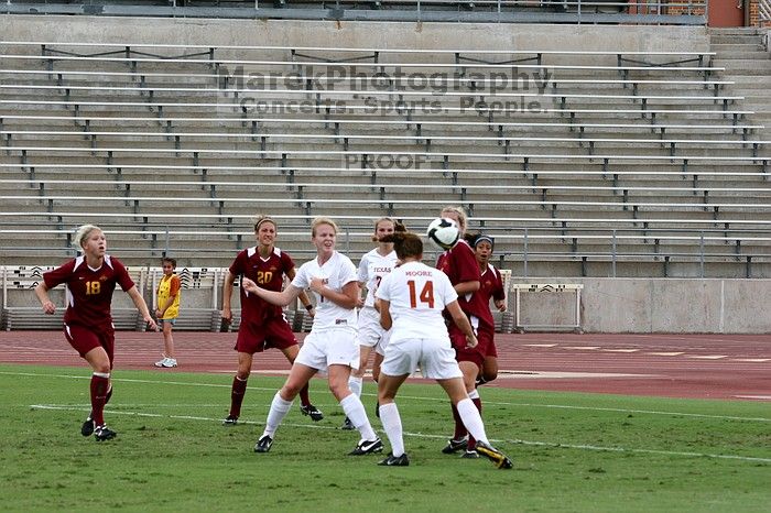  in the second half.  The University of Texas women's soccer team won 2-1 against the Iowa State Cyclones Sunday afternoon, October 5, 2008.

Filename: SRM_20081005_13161470.jpg
Aperture: f/5.6
Shutter Speed: 1/1000
Body: Canon EOS 20D
Lens: Canon EF 80-200mm f/2.8 L