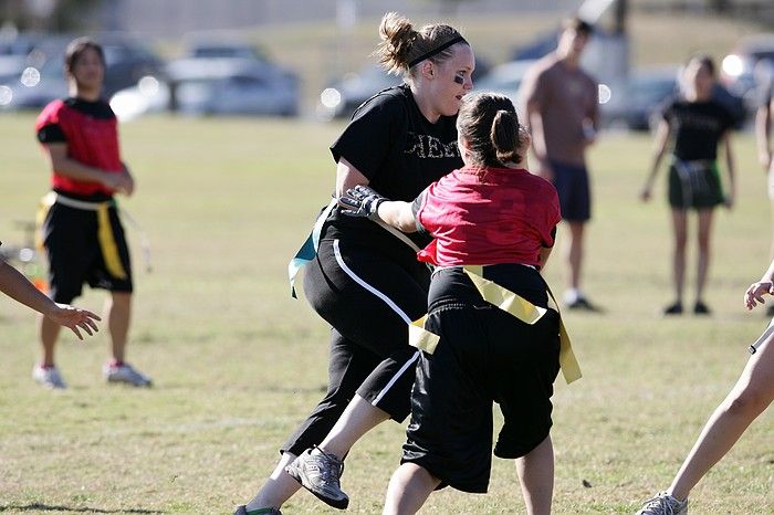 The Cheetahs (chemical engineering team) lost in the Fall 2008 UT flag football intramural championship game on November 9, 2008.

Filename: SRM_20081109_15391268.jpg
Aperture: f/4.0
Shutter Speed: 1/2000
Body: Canon EOS-1D Mark II
Lens: Canon EF 300mm f/2.8 L IS