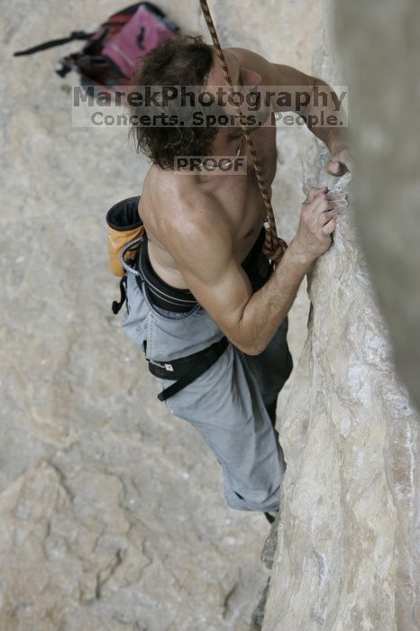 Jason Shear competing.  CTM hosted a speed climbing event at Seismic Wall on Diving for Rocks to benefit the Austin Area Food Bank, Saturday, May 9, 2009.

Filename: SRM_20090509_11205351.jpg
Aperture: f/5.0
Shutter Speed: 1/800
Body: Canon EOS-1D Mark II
Lens: Canon EF 80-200mm f/2.8 L