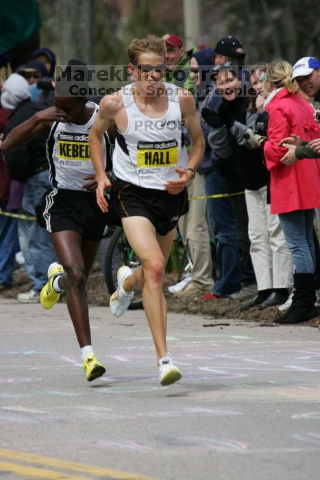 Ryan Hall was third to cross the finish line with a time of 2:09:40.  The 113th Boston Marathon took place on Monday, April 20, 2009.

Filename: SRM_20090420_10401625.JPG
Aperture: f/8.0
Shutter Speed: 1/1000
Body: Canon EOS-1D Mark II
Lens: Canon EF 100-400mm f/4.5-5.6 L IS USM