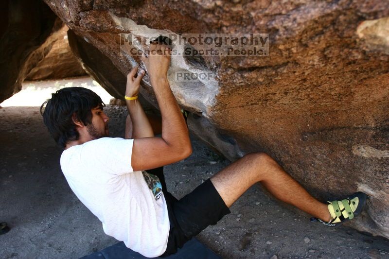 Rock climbing in Hueco Tanks State Park and Historic Site during the Hueco Tanks Awesome Fest 2.0 trip, Saturday, September 04, 2010.

Filename: SRM_20100904_11422816.JPG
Aperture: f/3.5
Shutter Speed: 1/250
Body: Canon EOS 20D
Lens: Canon EF 16-35mm f/2.8 L
