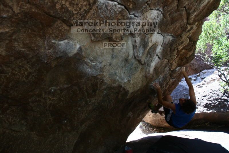Rock climbing in Hueco Tanks State Park and Historic Site during the Hueco Tanks Awesome Fest 2.0 trip, Saturday, September 04, 2010.

Filename: SRM_20100904_13040341.JPG
Aperture: f/4.0
Shutter Speed: 1/320
Body: Canon EOS 20D
Lens: Canon EF 16-35mm f/2.8 L
