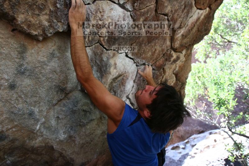Rock climbing in Hueco Tanks State Park and Historic Site during the Hueco Tanks Awesome Fest 2.0 trip, Saturday, September 04, 2010.

Filename: SRM_20100904_13132675.JPG
Aperture: f/4.0
Shutter Speed: 1/200
Body: Canon EOS 20D
Lens: Canon EF 16-35mm f/2.8 L