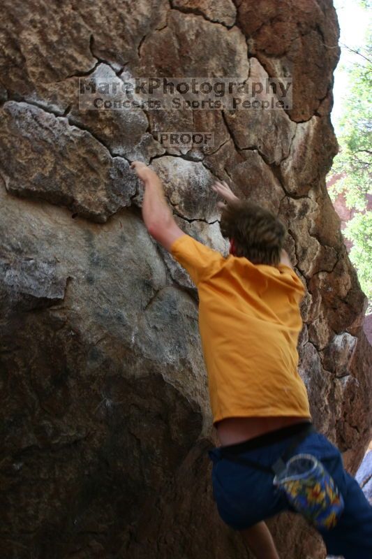 Rock climbing in Hueco Tanks State Park and Historic Site during the Hueco Tanks Awesome Fest 2.0 trip, Saturday, September 04, 2010.

Filename: SRM_20100904_13174782.JPG
Aperture: f/4.0
Shutter Speed: 1/200
Body: Canon EOS 20D
Lens: Canon EF 16-35mm f/2.8 L
