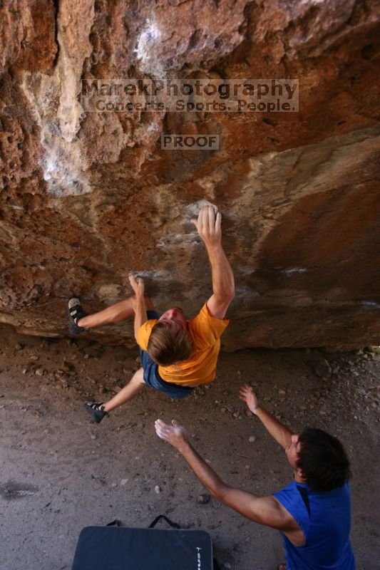 Rock climbing in Hueco Tanks State Park and Historic Site during the Hueco Tanks Awesome Fest 2.0 trip, Saturday, September 04, 2010.

Filename: SRM_20100904_13283091.JPG
Aperture: f/4.0
Shutter Speed: 1/200
Body: Canon EOS 20D
Lens: Canon EF 16-35mm f/2.8 L