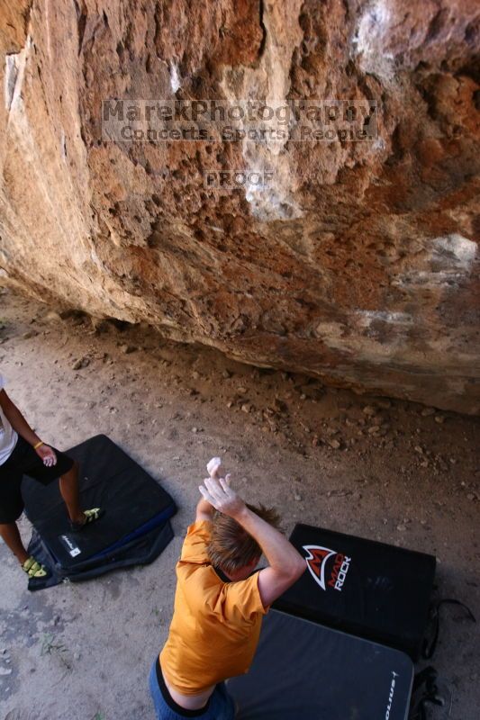 Rock climbing in Hueco Tanks State Park and Historic Site during the Hueco Tanks Awesome Fest 2.0 trip, Saturday, September 04, 2010.

Filename: SRM_20100904_13365319.JPG
Aperture: f/4.0
Shutter Speed: 1/400
Body: Canon EOS 20D
Lens: Canon EF 16-35mm f/2.8 L