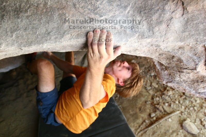 Rock climbing in Hueco Tanks State Park and Historic Site during the Hueco Tanks Awesome Fest 2.0 trip, Saturday, September 04, 2010.

Filename: SRM_20100904_15023841.JPG
Aperture: f/2.8
Shutter Speed: 1/200
Body: Canon EOS 20D
Lens: Canon EF 16-35mm f/2.8 L